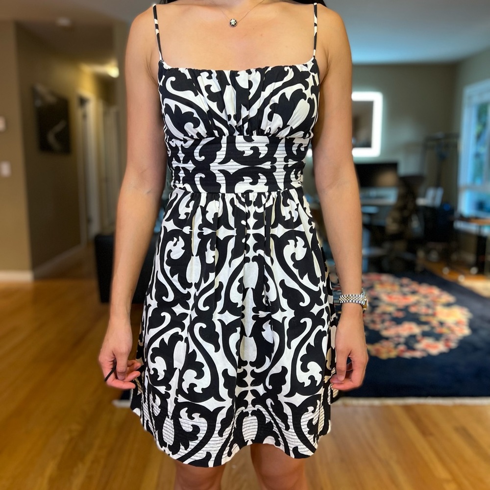 Structured Spaghetti Strap Empire Bust Cotton Dre… - image 2